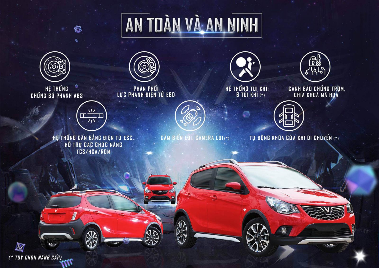 Tính năng an toàn nổi bật trên Fadil